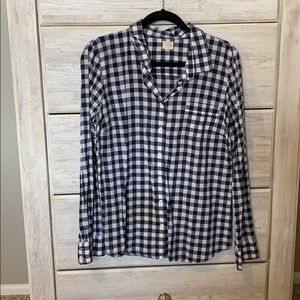 J. Crew Checkered Button Down